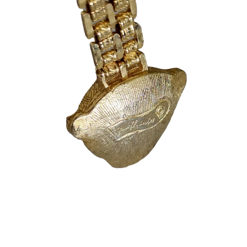 Judith Leiber Chimpanzee Face Gold Plated Key Chain/holder - Picture 4 of 4